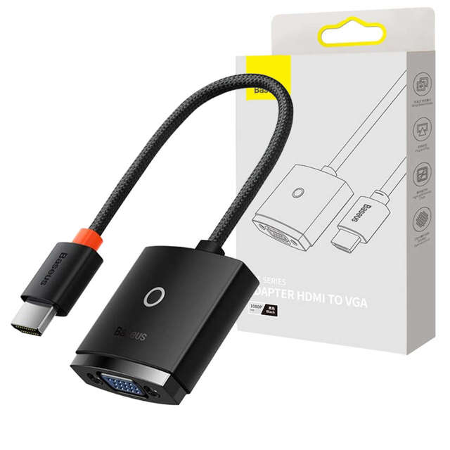 Adapter przejściówka Baseus Lite Series Konwerter HDMI do VGA