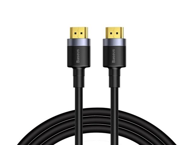 Baseus Cafule Kabel HDMI 2.0 4K FULL HD 3D 1m Czarno-szary