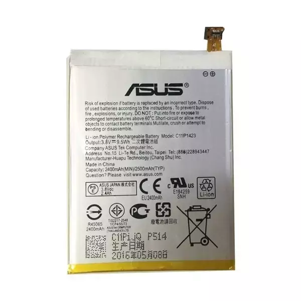 Bateria ASUS C11P1423 do ZenFone2 ZE500CL bulk 2500 mAh