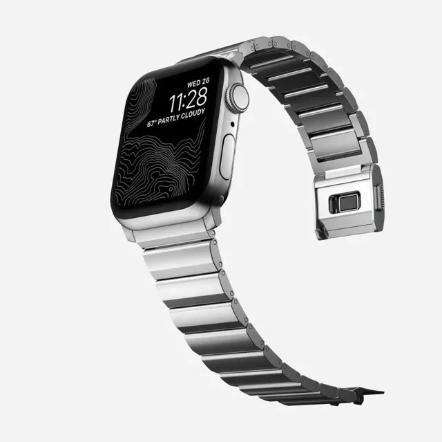 Bransoleta Steelband pasek do Apple Watch 4 / 5 / 6 / 7 / 8 / 9 / Se / Ultra 1 / 2 (42 / 44 / 45 / 49 Mm) Silver