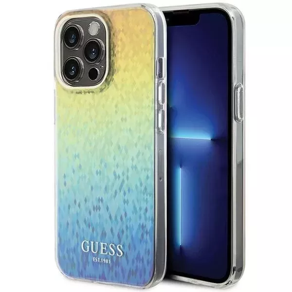 Etui Guess GUHCP15XHDECMI do iPhone 15 Pro Max 6.7" wielokolorowy hardcase IML Faceted Mirror Disco Iridescent