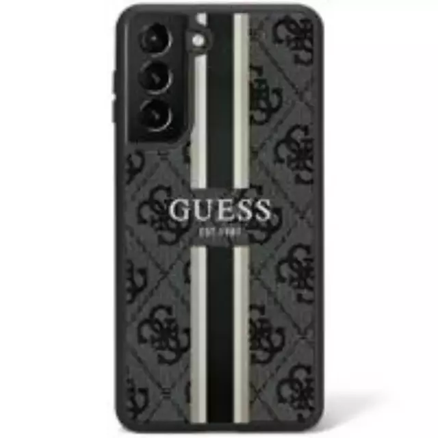 Etui Guess GUHCS23LP4RPSK do Samsung Galaxy S23 Ultra S918 czarny/black hardcase 4G Printed Stripe