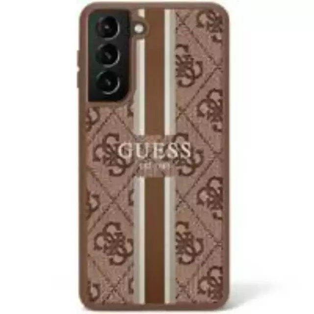 Etui Guess GUHCS23LP4RPSW do Samsung Galaxy S23 Ultra S918 brązowy/brown hardcase 4G Printed Stripe