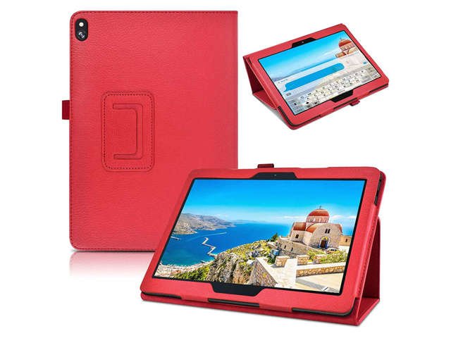 Etui Stand Cover Alogy stojak do Lenovo Tab M10 10.1 TB-X505 F/L Czerwone + Szkło