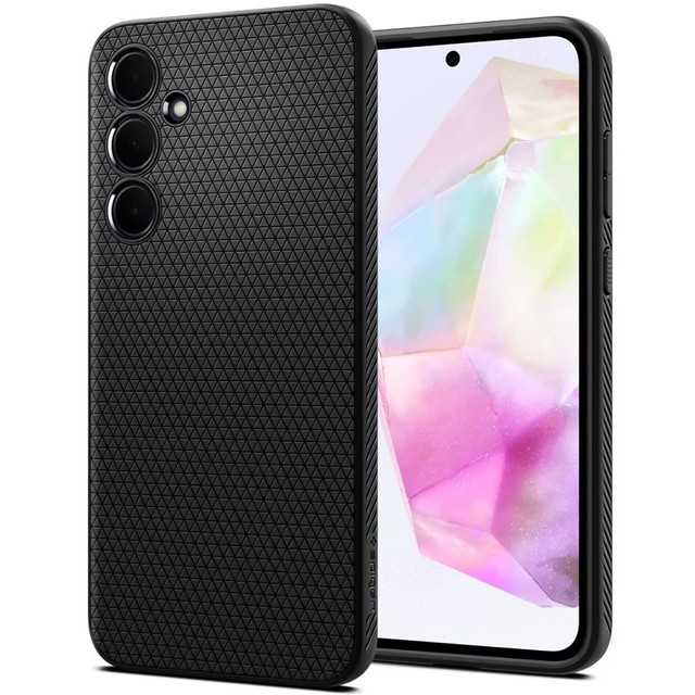 Etui do Samsung Galaxy A35 5G Spigen Liquid Air Case obudowa plecki czarne matowe Matte Black