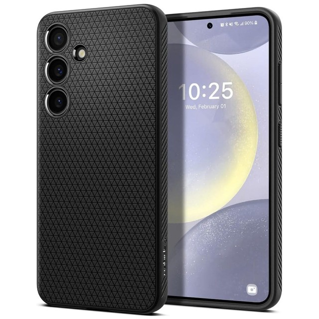 Etui do Samsung Galaxy S24+ Plus Spigen Liquid Air Case obudowa plecki czarne matowe Matte Black