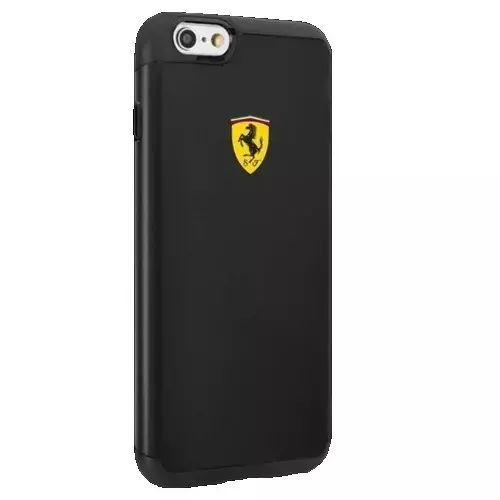 Etui na telefon Ferrari Hardcase iPhone 6/6S shockproof czarny/black