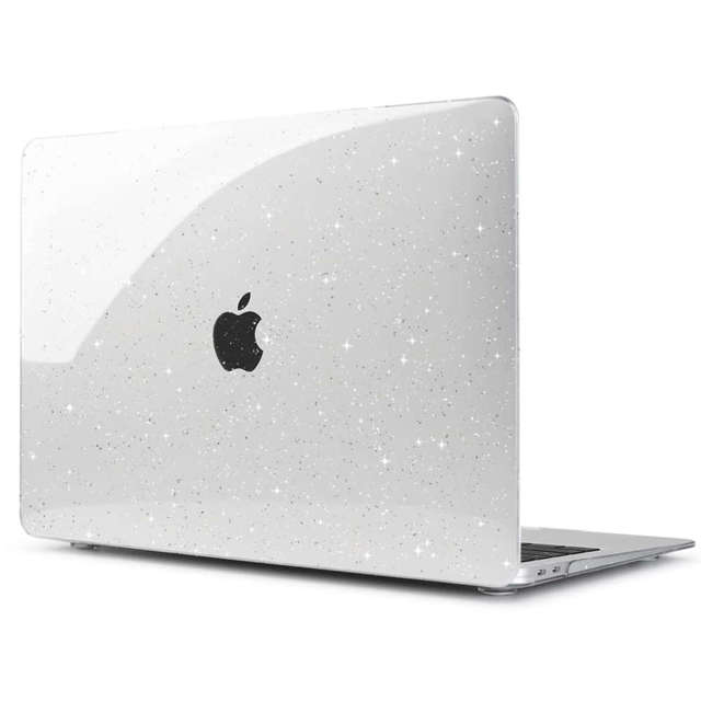 Etui obudowa Alogy Hard Case do Apple MacBook Air 13 M1 2020 Glitter Clear + Folia na ekran + Nakładka na klawiaturę