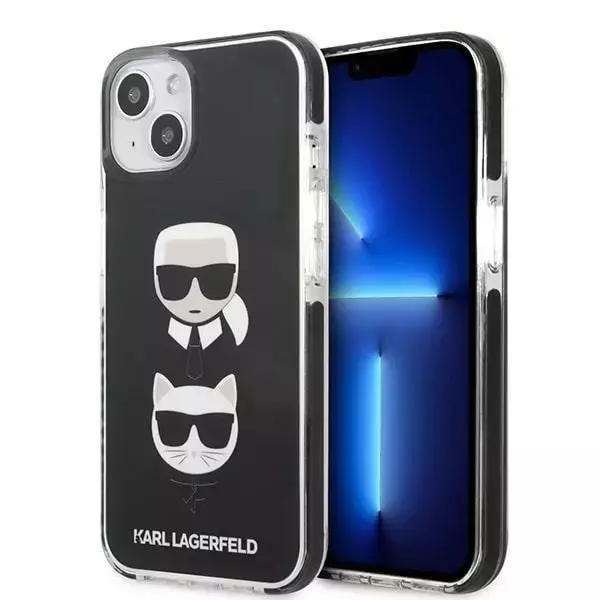 Etui ochronne na telefon Karl Lagerfeld KLHCP13STPE2TK do Apple iPhone 13 Mini 5,4" hardcase czarny/black Karl&Choupette Head