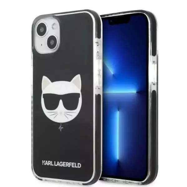 Etui ochronne na telefon Karl Lagerfeld KLHCP13STPECK do Apple iPhone 13 Mini 5,4" hardcase czarny/black Choupette Head