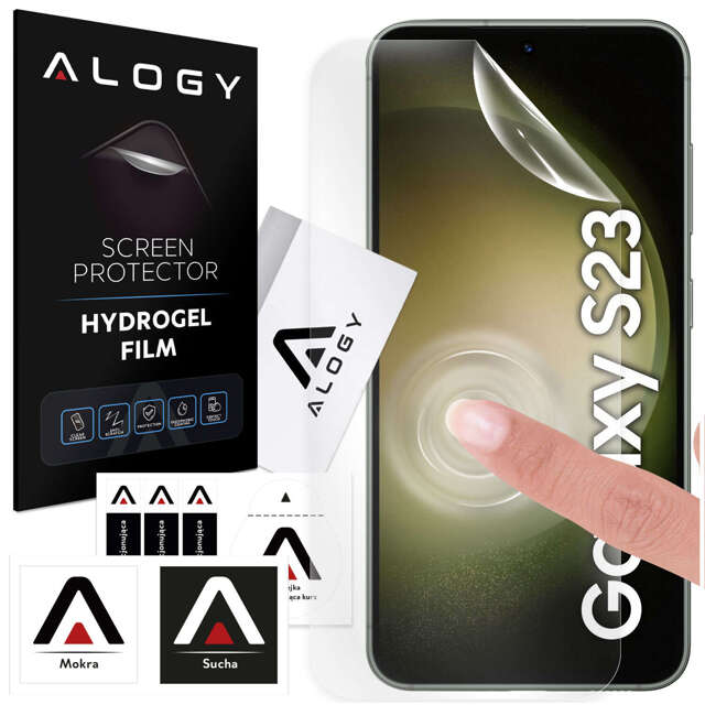 Folia Hydrożelowa do Samsung Galaxy S23 ochronna na telefon na ekran Alogy Hydrogel Film