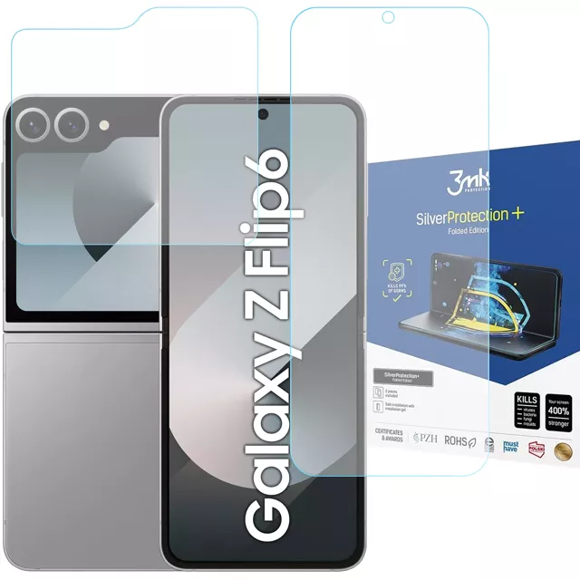 Folia  antywirusowa na ekran telefonu 3mk SilverProtection+ Folded Edition do Samsung Galaxy Z Flip 6