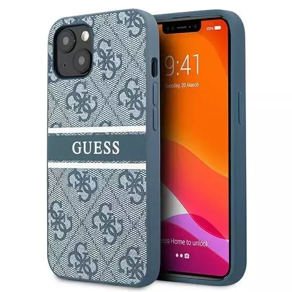 Guess GUHCP13S4GDBL 13 mini 5,4" niebieski/blue hardcase 4G Stripe