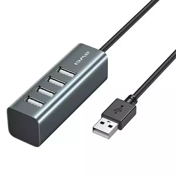 HUB AWEI  CL-122 4xUSB-A/USB-A czarny/black