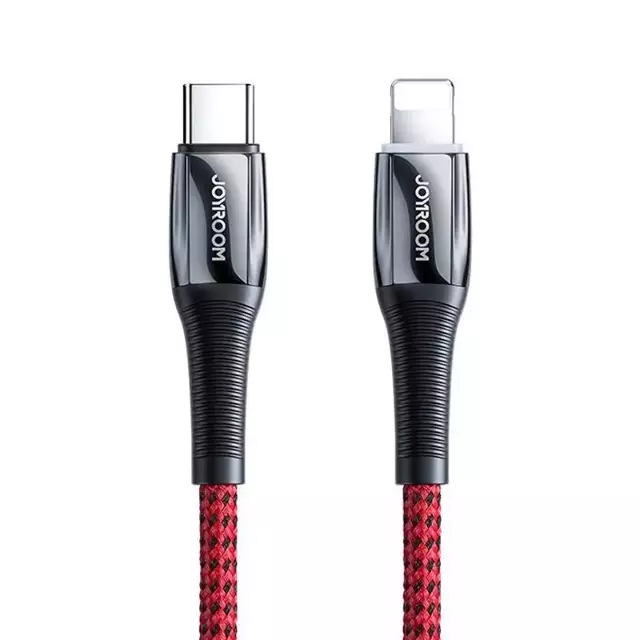 Joyroom kabel przewód USB Typ C - Lightning Power Delivery 20W 2,4A 1,2m czerwony (S-1224K2 Red)