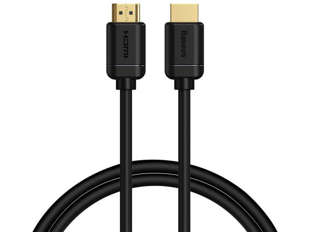 Kabel HDMI 2.0 Baseus, 4K 60Hz, 3D, HDR, 18Gbps, 1m Czarny