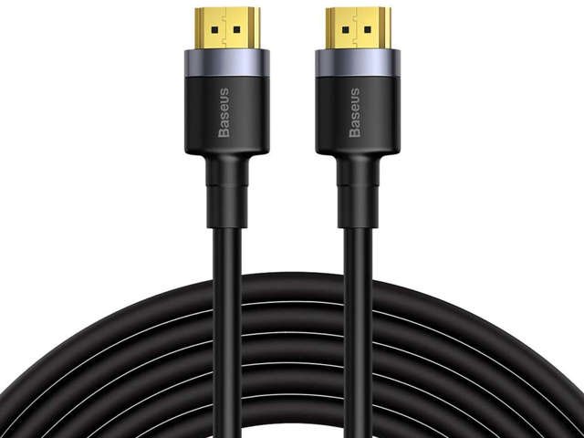 Kabel HDMI- HDMI 2.0 Baseus Cafule FULL HD 4K 60Hz 3D 5m Czarno-szary