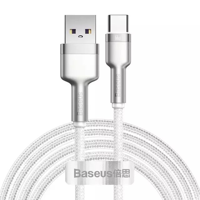 Kabel USB do USB-C Baseus Cafule, 66W, 2m (biały)