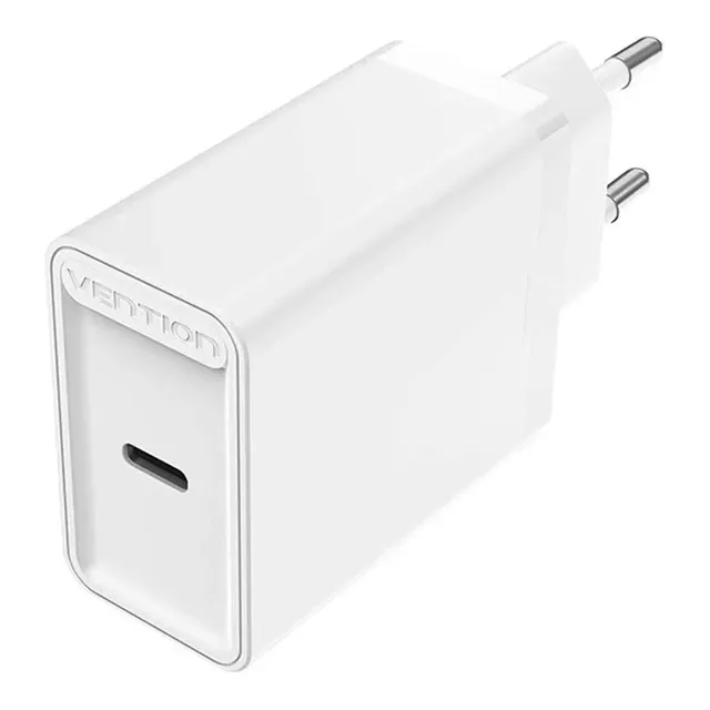 Ładowarka Sieciowa Vention FAIW0-EU USB-C 30W PD3.0 QC4.0 Biała