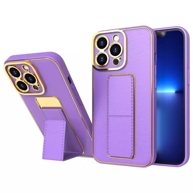 New Kickstand Case etui do iPhone 12 Pro z podstawką fioletowy