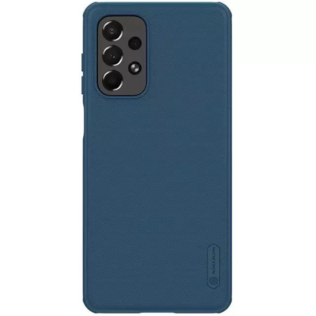 Nillkin Super Frosted Shield Pro wytrzymałe etui pokrowiec Samsung Galaxy A73 niebieski