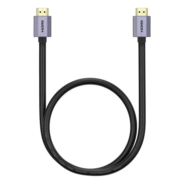 Przewód Baseus High Definition Series kabel HDMI 2.0 4K 60Hz 1m czarny (WKGQ020001)