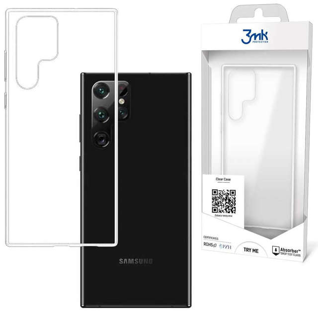 Silikonowe etui ochronne 3mk Clear Case TPU do Samsung Galaxy S22 Ultra