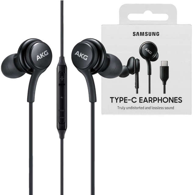 Słuchawki douszne Samsung AKG by harman EO-IC100BBEGEU USB-C Type C czarne