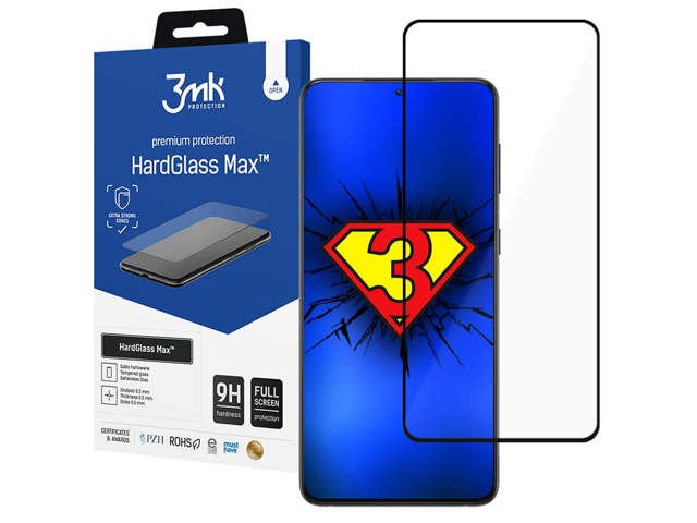 Szkło hartowane 3mk HardGlass Max Finger Print do Samsung Galaxy S21 FE Black