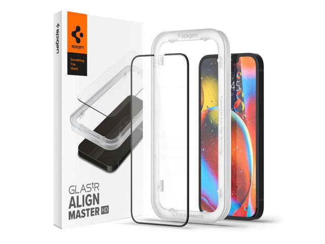 Szkło hartowane Spigen ALM Glass FC do Apple iPhone 13/ 13 Pro Black