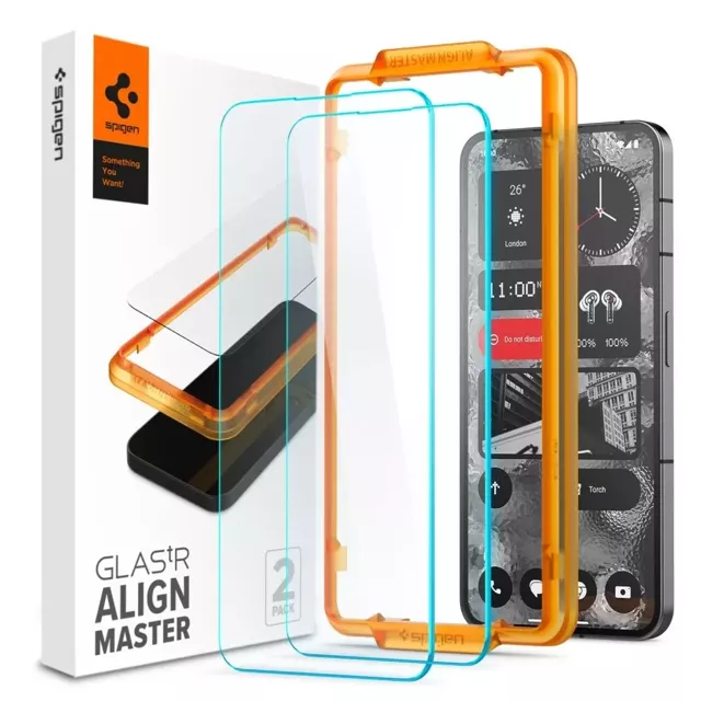 Szkło hartowane Spigen Alm Glas.tR 2-pack do Nothing Phone 2 Clear