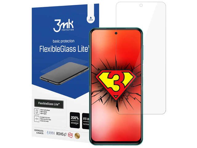 Szkło hybrydowe 3mk Flexible Glass Lite do Xiaomi Redmi Note 9S/ Pro/ Max