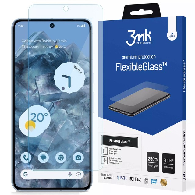 Szkło hybrydowe do Google Pixel 8 Pro 3mk FlexibleGlass szybka na ekran Glass 7h