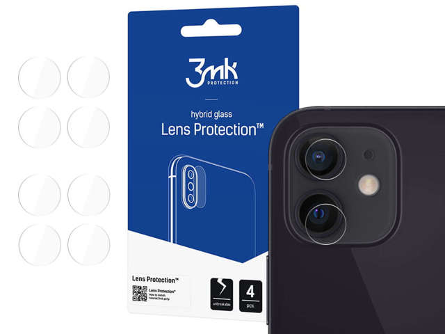 Szkło x4 na kamerę obiektyw 3mk Lens Protection do Apple iPhone 12 