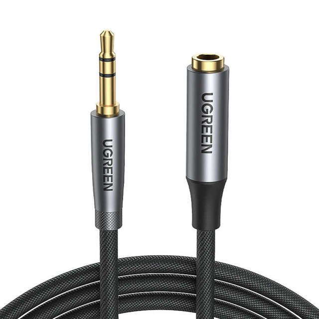 UGREEN AV190 Przedłużacz audio AUX jack 3.5mm, 3m (czarny)