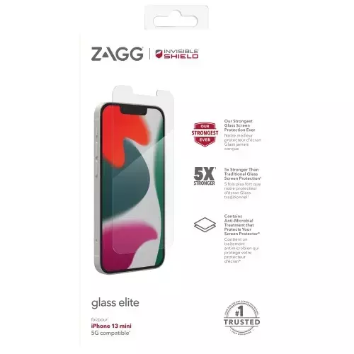 Zagg InvisibleShield Glass Elite - szkło ochronne do iPhone 13 mini [go]