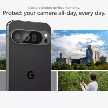  Szkło hartowane Osłona Aparatu Spigen Optik.Tr „EZ Fit” Camera Protector 2-Pack Google Pixel 9 Pro Crystal Clear