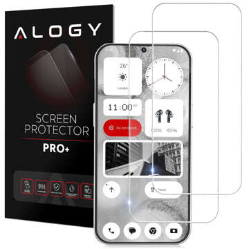 2x Szkło hartowane 9H do Nothing Phone 2 ochronne na ekran Alogy PRO+ Screen Protector