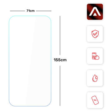 2x Szkło hartowane 9H do iPhone 15 Plus / 15 Pro Max / 16 Plus na ekran Alogy Screen Protector PRO+