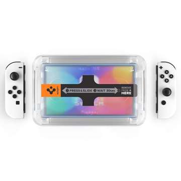 2x Szkło hartowane Spigen Glas.tR EZ Fit do Nintendo Switch Oled