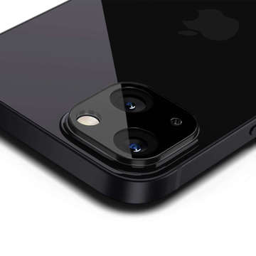 2x Szkło na aparat kamerę Spigen Optik.TR do iPhone 13/ 13 Mini Black