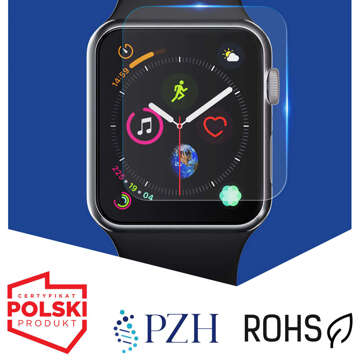 3x Folia Hydrożelowa do Apple Watch 9 41mm 3mk ARC ochronna na ekran Hybrydowa ŻEL Watch Protection™