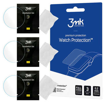 3x Szkło hybrydowe do Huawei Watch GT 4 41mm 3mk Watch Protection na ekran [3szt.]