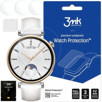 3x Szkło hybrydowe do Huawei Watch GT 4 41mm 3mk Watch Protection na ekran [3szt.]