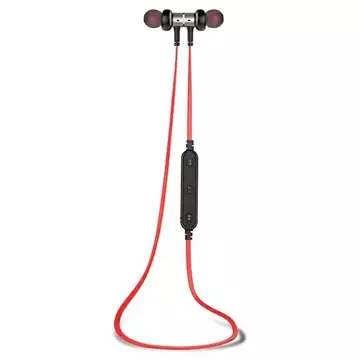 AWEI słuchawki sportowe Bluetooth B923BL czerwony/red magnetyczne