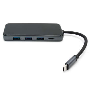 Adapter HUB 7w1 Alogy przejściówka HDMI, 3x USB 3.0 USB-C Type C SD/TF