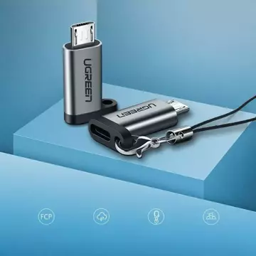 Adapter UGREEN przejściówka z USB Typ C na micro USB szary (50590)