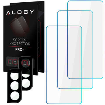 Alogy Glass Pack 3x Szkło hartowane na ekran 9h + 2x Szkło na obiektyw do Samsung Galaxy S21 Plus