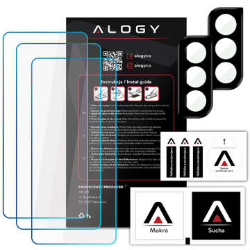 Alogy Glass Pack 3x Szkło hartowane na ekran 9h + 2x Szkło na obiektyw do Samsung Galaxy S21 Plus