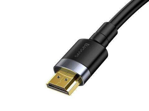 Baseus Cafule Kabel HDMI 2.0 4K FULL HD 3D 1m Czarno-szary